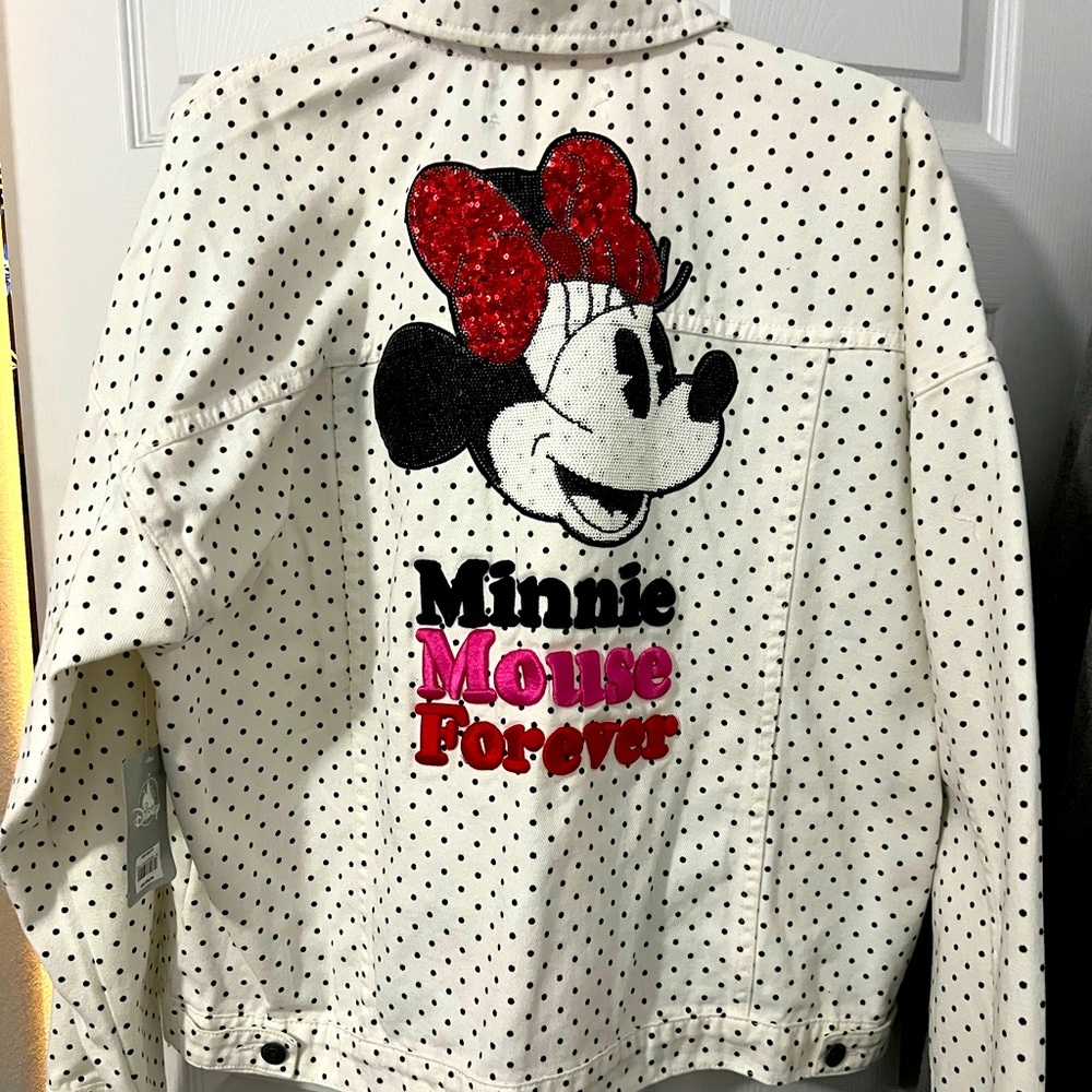 Minnie Mouse Polka Dot Denim Jacket